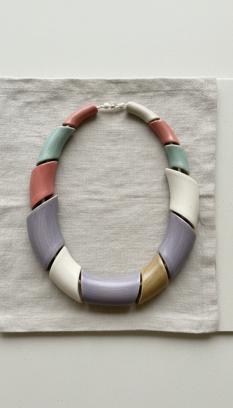 Sterling Silver Brushstroke Necklace