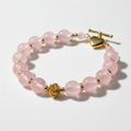 Rose Quartz Blush Beaded Bracelet